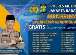 Berikan Jaminan Rasa Aman Bagi Masyarakat Yang Akan Mudik Lebaran, Polres Metro Jakarta Barat Membuka Layanan Penitipan Kendaraan Bermotor