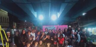 Peluncuran Buku Antologi Puisi ‘Iga, Rindu Tanah Plasenta’ di Kolong Flyover Depok Baru Dihadiri Puluhan Seniman dan Penyair