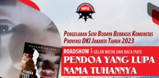 Gelar Musik dan Baca Puisi Pendoa Yang Lupa Nama Tuhannya Karya Nuyang Jaimee