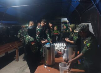 HIPAKAD Depok Bersama Koramil 06 Cimanggis Siapkan Konsumsi Untuk Peleton Beranting