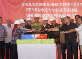 Peletakan Batu Pertama, Pertamina Dukung Pengembangan Kampus Universitas Pertamina