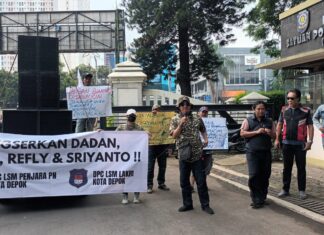 Kantor Pemkot Depok Didemo LSM Penjara PN Dan LSM LAKRI, Minta Perombakan Total Pejabat Disrumkim