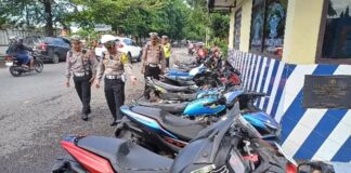 Satlantas Polres Brebes Gelar Razia, 35 Pengendara Knalpot Brong Ditilang