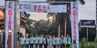DPP GibranKu Nasional Gelar Nobar Debat Capres Di Margonda Depok