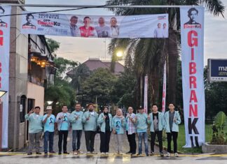 DPP GibranKu Nasional Gelar Nobar Debat Capres Di Margonda Depok