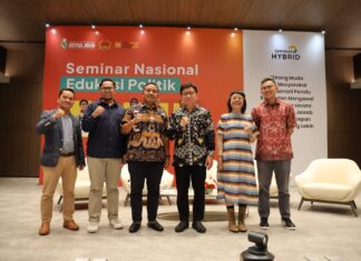 Perluni dan Pimpinan Unika Atma Jaya Mengedukasi Pemilih Pemula Kawal Pemilu Bersih