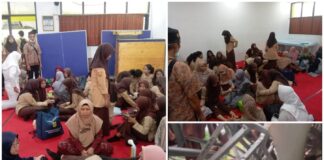 Gedung Sekolah SMA Negeri 1 Ciampea Kabupaten Bogor Ambruk