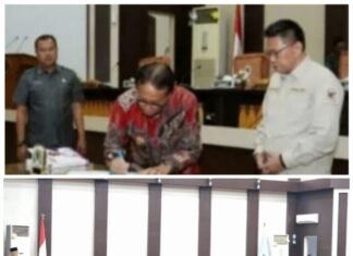 Gelar Rapat Paripurna, DPRD OKI Bahas Penyampaian Nota Pengantar Rancangan LKPJ Bupati OKI TA 2023