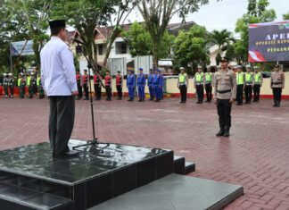 Polres Aceh Barat Apel Gelar Pasukan Operasi Kepolisian Terpusat Ketupat Seulawah 2024