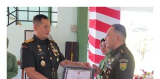 Danrem 044/Gapo Pimpin Sertijab Dandim 0402/OKI-OI