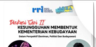 Diskusi Seri Kedua di RRI, ABRA Siap Kawal Proses Pembentukan Kementerian Kebudayaan RI
