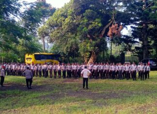 GARDA PRATAMA SATUAN PENGAMANAN SEBANYAK 100 ANGGOTA ANGKATAN A5A KEMBALI DIHASILKAN OLEH PT SPM