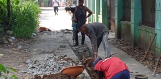 Proyek Pokmas Di Cimanggis Diduga Sengaja Sembunyikan Papan Informasi