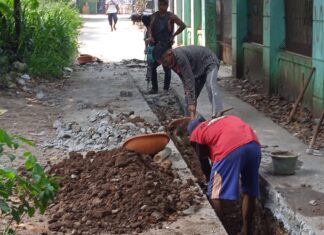 Proyek Pokmas Di Cimanggis Diduga Sengaja Sembunyikan Papan Informasi