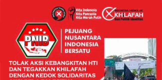 PNIB MINTA JANGAN JADIKAN AKSI BELA PALESTINA UNTUK KEDOK MENYUARAKAN BANGKITNYA HTI DAN TEGAKNYA KHILAFAH DI INDONESIA