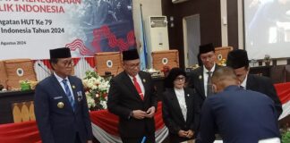 DPRD Kabupaten OKI Gelar Rapat Paripurna Istimewa Dengarkan Pidato Kenegaraan Presiden RI Joko widodo
