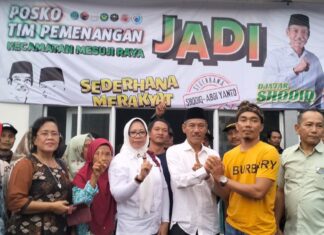 Pengukuhan Tim Pemenangan JADI di Kecamatan Mesuji Raya, Komitmen Perjuangkan Kemenangan Dalam Pilkada OKI