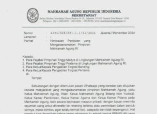 Antisipasi Tindakan Penipuan, Sekretaris MA keluarkan Surat Edaran
