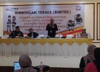 Acara Bimtek Pembahasan Aplikasi Siwaslih Panwascam Cilandak berlangsung Lancar dan Kondusif
