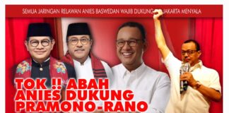 Tok! Abah Anies Dukung Pramono-Rano Di Pilkada DKI Jakarta Diikuti Jaringan Relawan