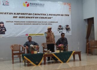 Panwascam Ciracas Jakarta Timur Adakan Bimtek Terakhir, Libatkan 400 PTPS Se-Kecamatan