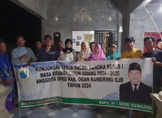 Gede Suwardi, Anggota DPRD OKI Lakukan Reses Jaring Aspirasi Masyarakat