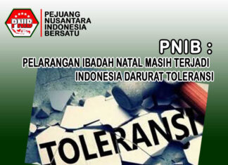 Pelarangan Ibadah Terjadi Lagi, PNIB Anggap Indonesia Darurat Toleransi Antar Umat Beragama