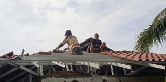 Pekerjaan Pemeliharaan Gedung SDN 3 Tapos Tapos Depok Diduga Siluman