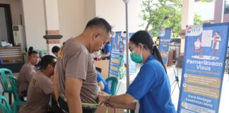 Ratusan Personel Polres Demak Ikuti Pemeriksaan Kesehatan