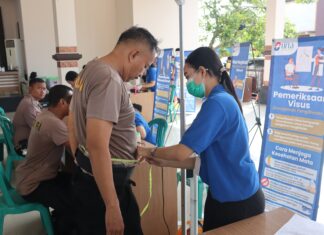 Ratusan Personel Polres Demak Ikuti Pemeriksaan Kesehatan