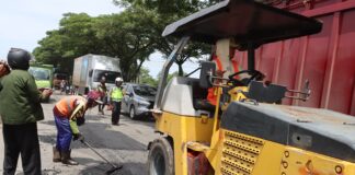 Polres Demak Sigap Tindak Lanjuti Temuan Jalan Berlubang Demi Keselamatan Pengguna Jalan