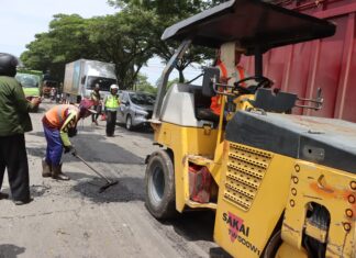 Polres Demak Sigap Tindak Lanjuti Temuan Jalan Berlubang Demi Keselamatan Pengguna Jalan