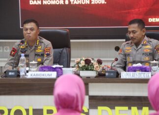 Anggota Polres Demak Terima Sosialisasi dan Penyuluhan Hukum Dari Bidkum Polda Jateng