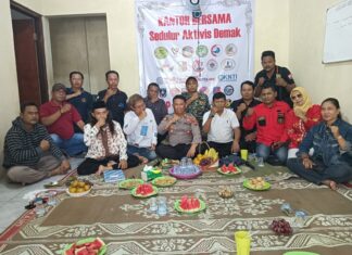 JUM’AT CURHAT KAPOLSEK MRANGGEN BERSAMA SEDULUR AKTIVIS DEMAK