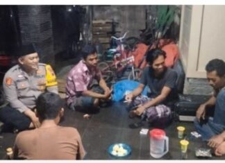 Bhabinkamtibmas Desa Solowire, Brigadir Anjar Prastiyo Utomo Lakukan Sambang Warga Dalam Rangka Harkamtibmas Bulan Suci Ramadhan