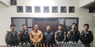 Razia Sat Samapta Polres Demak Amankan Ratusan Botol Miras di Bulan Ramadhan