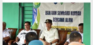 Pemkab OKI – PT Sampoerna Agro Salurkan Bantuan Kepada Warga Terdampak Banjir di Pematang Panggang