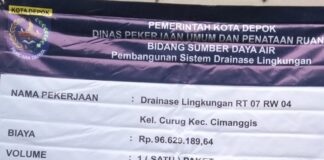 Ada Dua Pekerja Dibawah Umur Diproyek Infrastruktur PUPR Kota Depok
