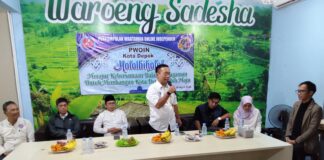MENJALIN SILAHTURAHMI WARTAWAN DEPOK MENGUNDANG BPN DAN HUMAS DPRD DI WAROENG SADESHA
