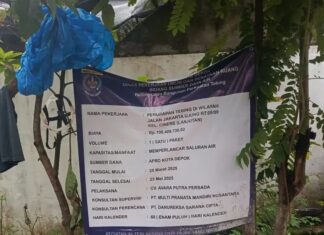 PARAH !! PENGADUKAN PASIR DAN SEMEN PEMBUATAN TURAP DI WILAYAH CINERE MEMAKAI PACUL