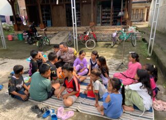 Perpustakaan Keliling, Inisiatif Bhabinkamtibmas Desa Geneng Tingkatkan Minat Baca Anak