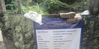 LAGI LAGI PEKERJAAN PENURAPAN TEBING KONSULTAN SUPERVISI DAN MONITORING DINAS TIDAK PERNAH ADA DILOKASI