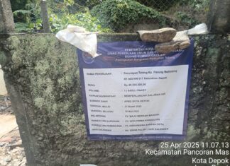 LAGI LAGI PEKERJAAN PENURAPAN TEBING KONSULTAN SUPERVISI DAN MONITORING DINAS TIDAK PERNAH ADA DILOKASI