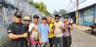 PETA 24 dan Lurah Sukatani Adakan Jumsih Peringati HUT Depok