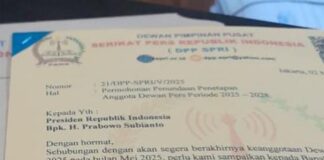 SPRI Surati Presiden Minta SK Presiden Tentang Dewan Pers Ditunda