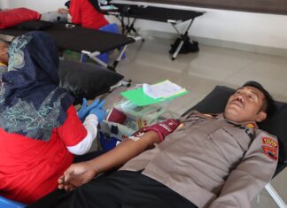 Wujud Kepedulian Sosial, Polres Demak Gelar Donor Darah