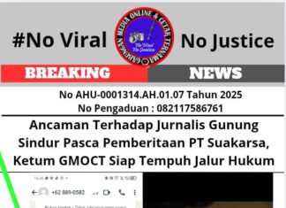 Ancaman Terhadap Jurnalis Pasca Pemberitaan PT Suakarsa, Bikin Ketum GMOCT Siap Tempuh Jalur Hukum