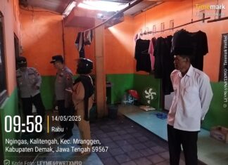 Kapolsek Mranggen Bersama Aggota Grebek Kos Kosan Kasipah