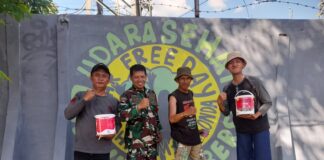 Mural CFD Depok Menghiasi Taman Pancasila Beji Nusantara Raya