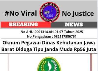 Oknum Pegawai Dinas Kehutanan Jawa Barat Diduga Tipu Janda Muda Rp56 Juta